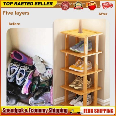 40/60/80CM Standing Shoe Racks Free Stacking Shoe Shelves for Hallway and Corner