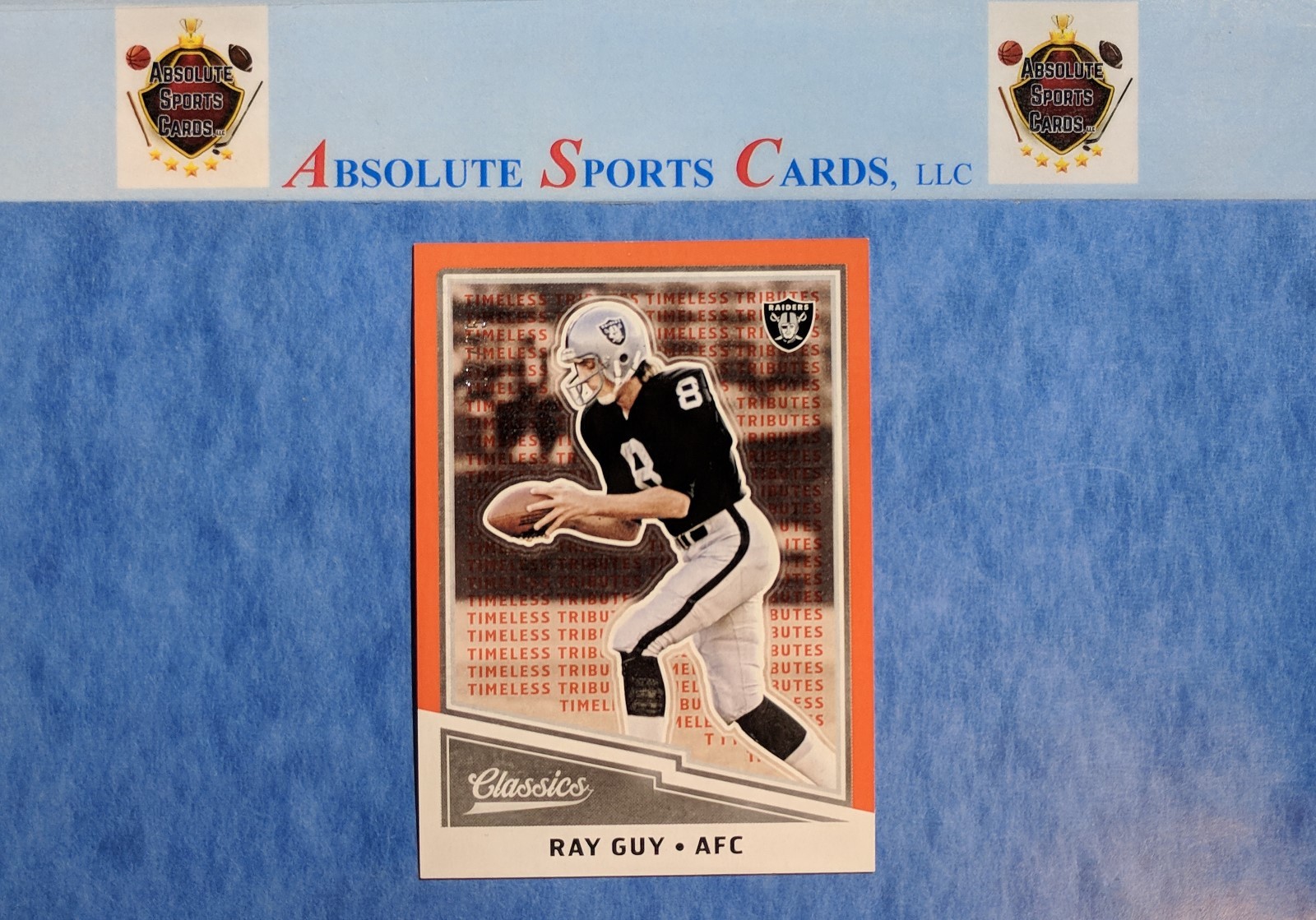 2017 Classics #193 RAY GUY | Raiders | Timeless Tributes | SSP | Orange /25