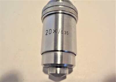 E.LEITZ  20X/0.35  BRIGHTFIELD REFLECTED LIGHT OBJECTIVE LENS