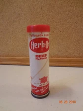 Vintage Herb Ox Empty Container Display Advertising Photo Prop