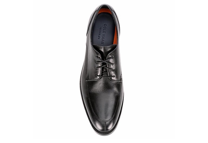 Cole Haan Lenox Hill Split Toe Oxford Black Leather Men
