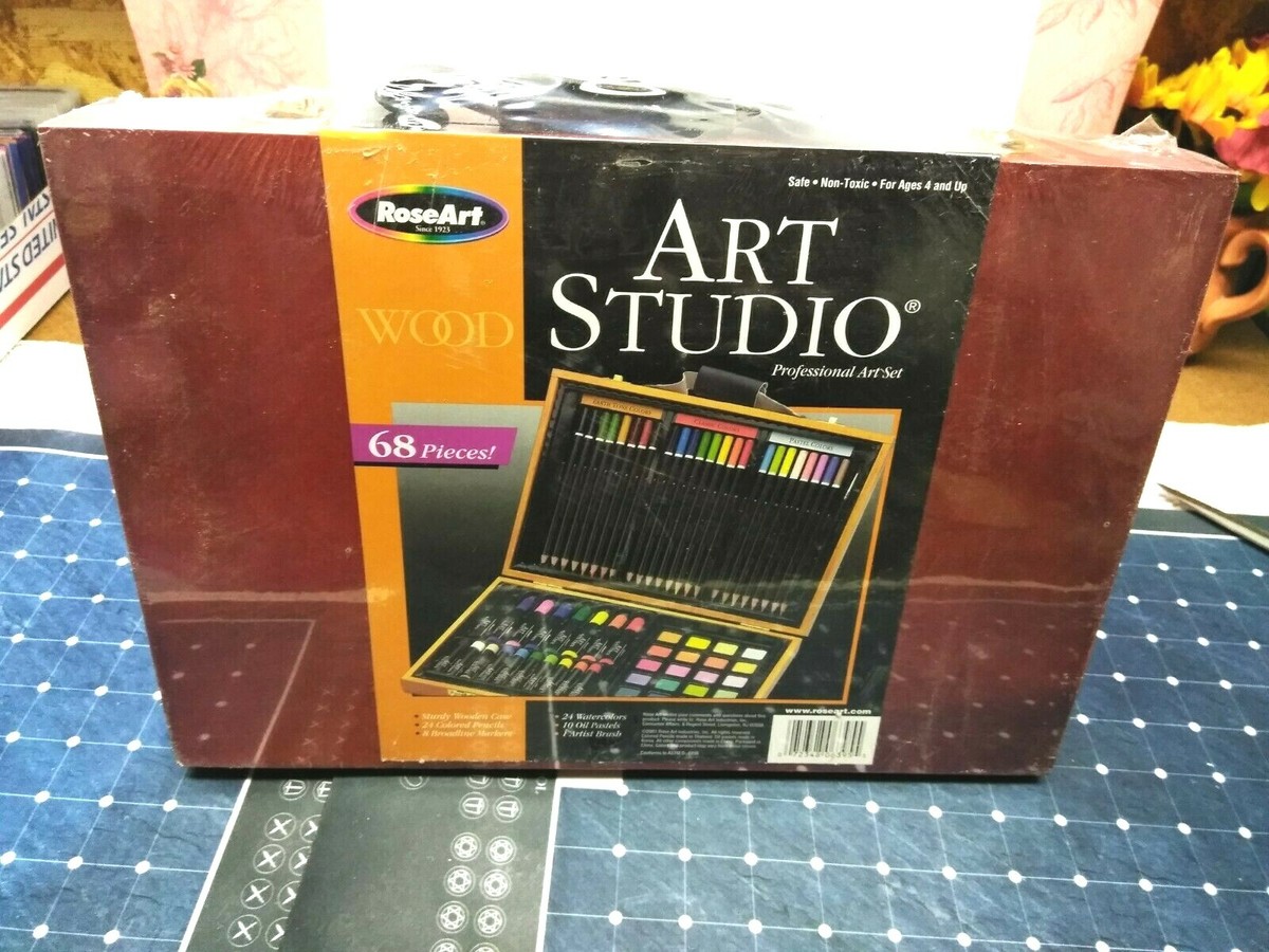 NEW SEALED 68 PIECE ROSEART PROFESSIONAL ART STUDIO COLLECTION IN