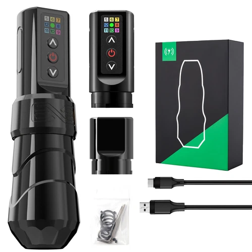 Wireless Tattoo Machine Rotary Pen Coreless Motor Powerful Battery Pack 2400 mAh - product listing photo