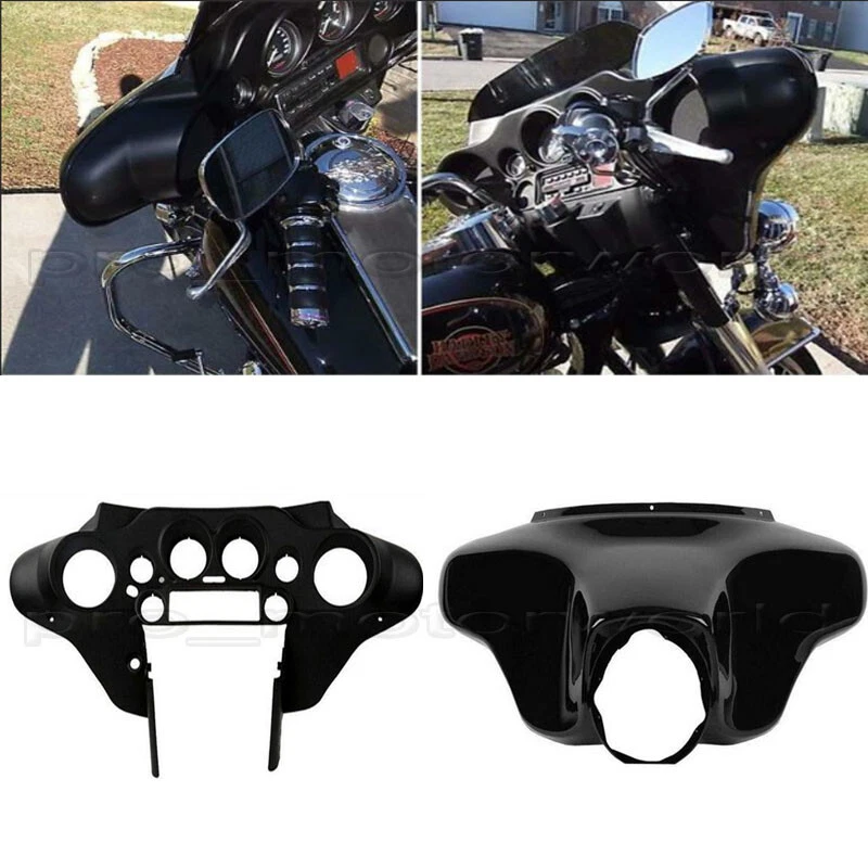 Ala de murciélago delantera ABS exterior con carenado interior apta para Harley Touring Street 1996-2013 Foto 3 de 4