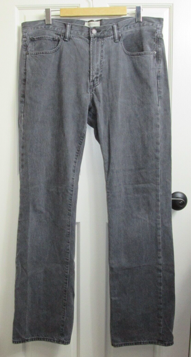 Gap Gray Bootcut Jeans Mens Size 38/36 39/35 Distressed 5 Pocket