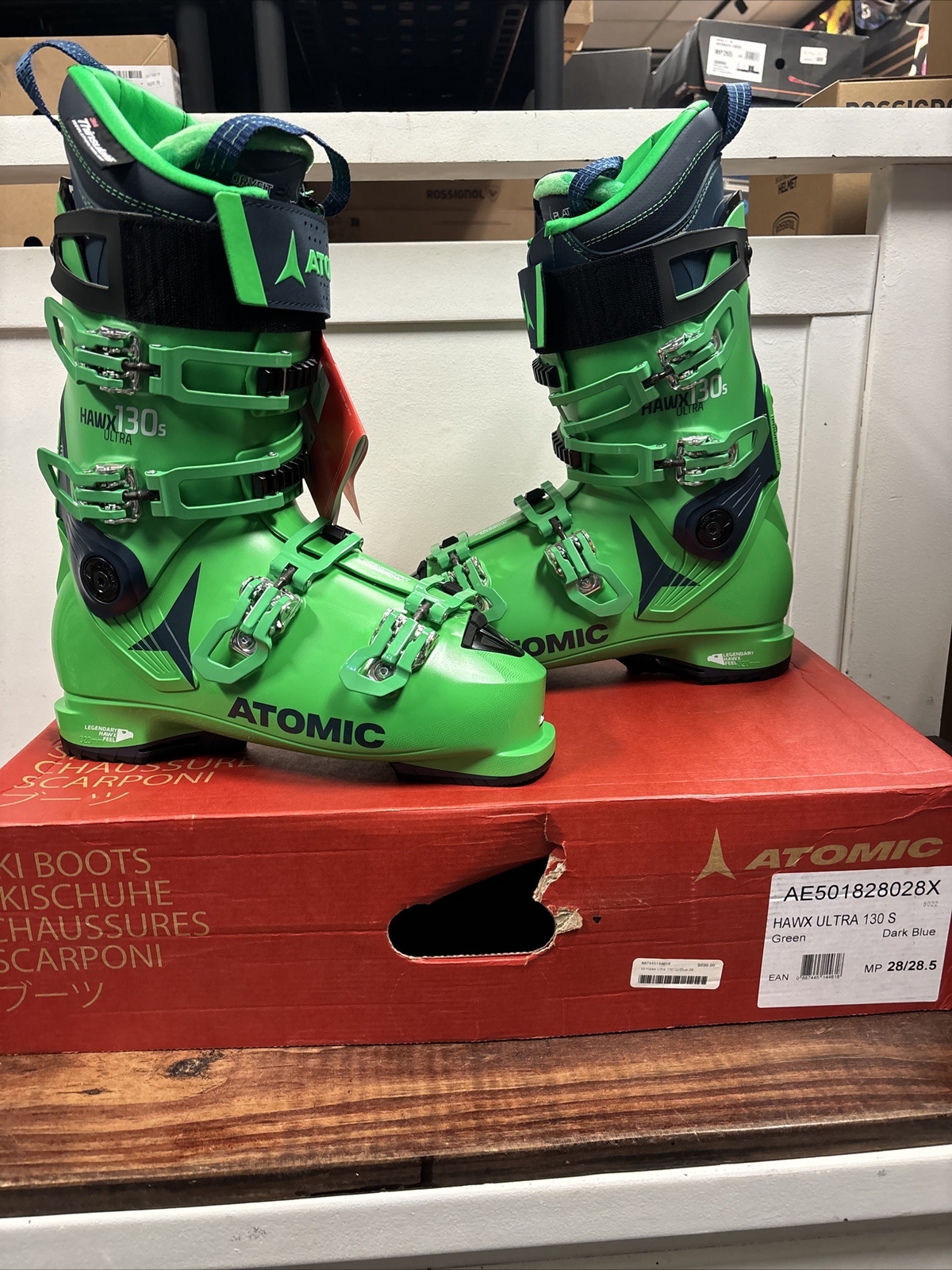 SALOMON STIVALI DA SCI DA UOMO ATOMIC HAWX ULTRA 130 S NUOVI IN SCATOLA MISURA 28 5 PREZZO DI LIQUIDAZIONE!