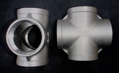 STAINLESS STEEL 4 WAY 2'' NPT PIPE CROSS UNION FITTING 4W-200