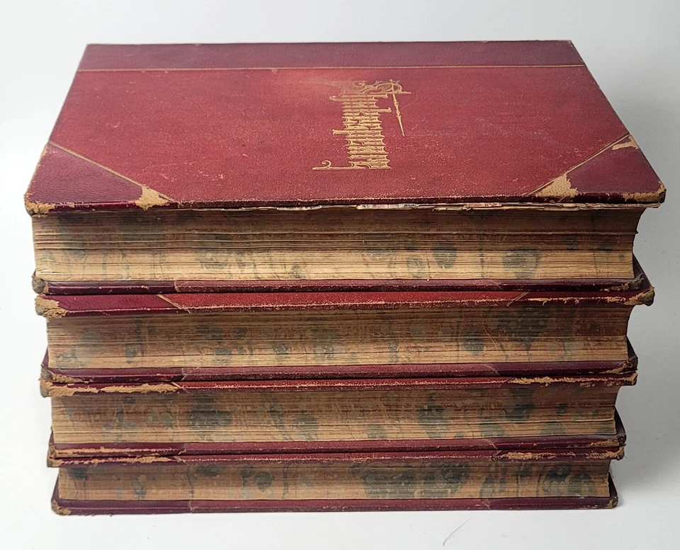 ANTIQUE 1851 COMPLETE WORKS OF WILLIAM SHAKESPEARE Vol 1-4 RARE LONDON PRINT HTF - Imagem 4 de 4