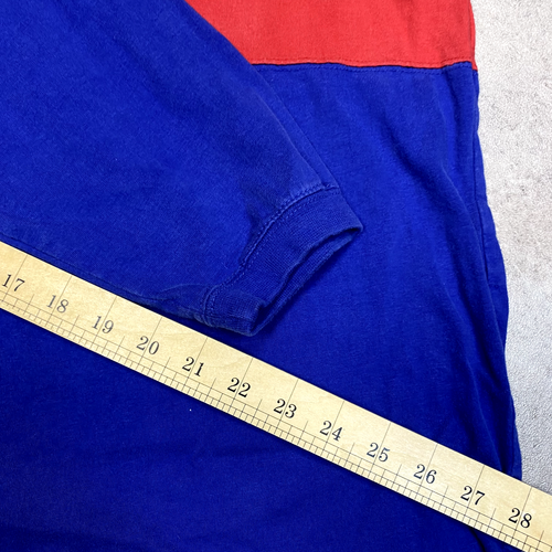 Varsity Classics Rugby Shirt Mens 2XL USA Vintage Sports Polo Top, Blue - Picture 8 of 11