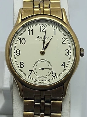 Rare Vintage Seiko Avenue Quartz Gold Plated Watch ref# 2G28-6140