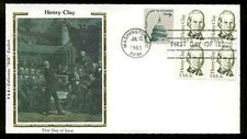 1846 HENRY CLAY FDC WASHINGTON, DC R & R COLORANO 