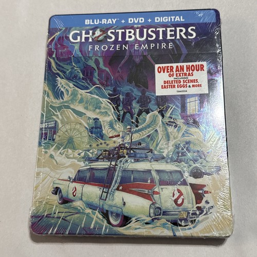 Ghostbusters: Frozen Empire Steelbook (Blu-Ray, DVD,Digital) BRAND NEW