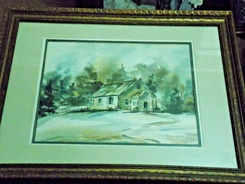 House Watercolor Painting by Virginia Babb Exeter Township Reading, Pa. Berks