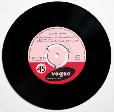 JACKIE SEVEN Le Rythme du Rock french girl 1961 BIEM Vogue EPL