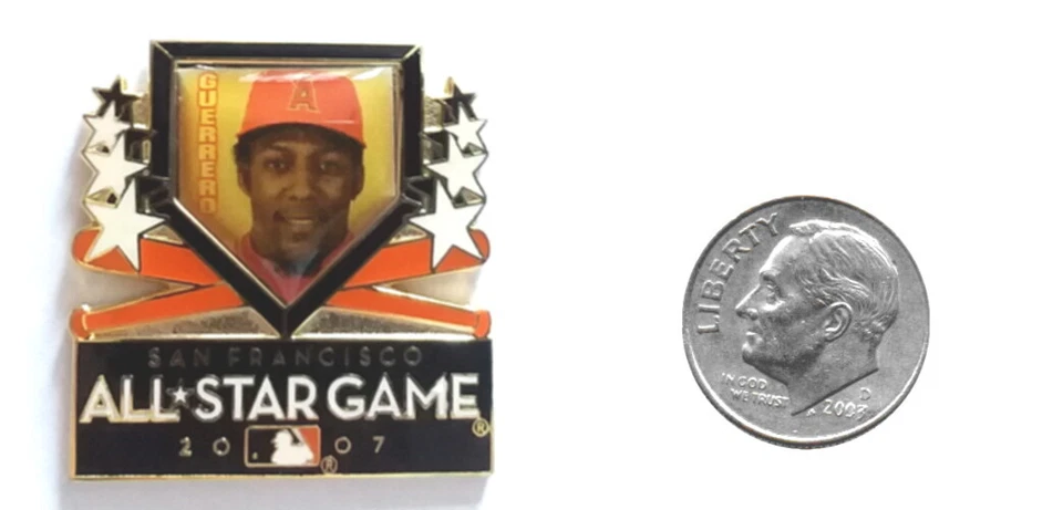 ANAHEIM ANGELS PINS VLADIMIR GUERRERO PIN ALL STAR PIN 2007 MLB BASEBALL PIN - Image 2 of 3