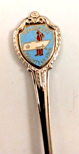 Vintage Silver Tone TENNESSEE Volunteer State Souvenir Spoon - Picture 2 of 4