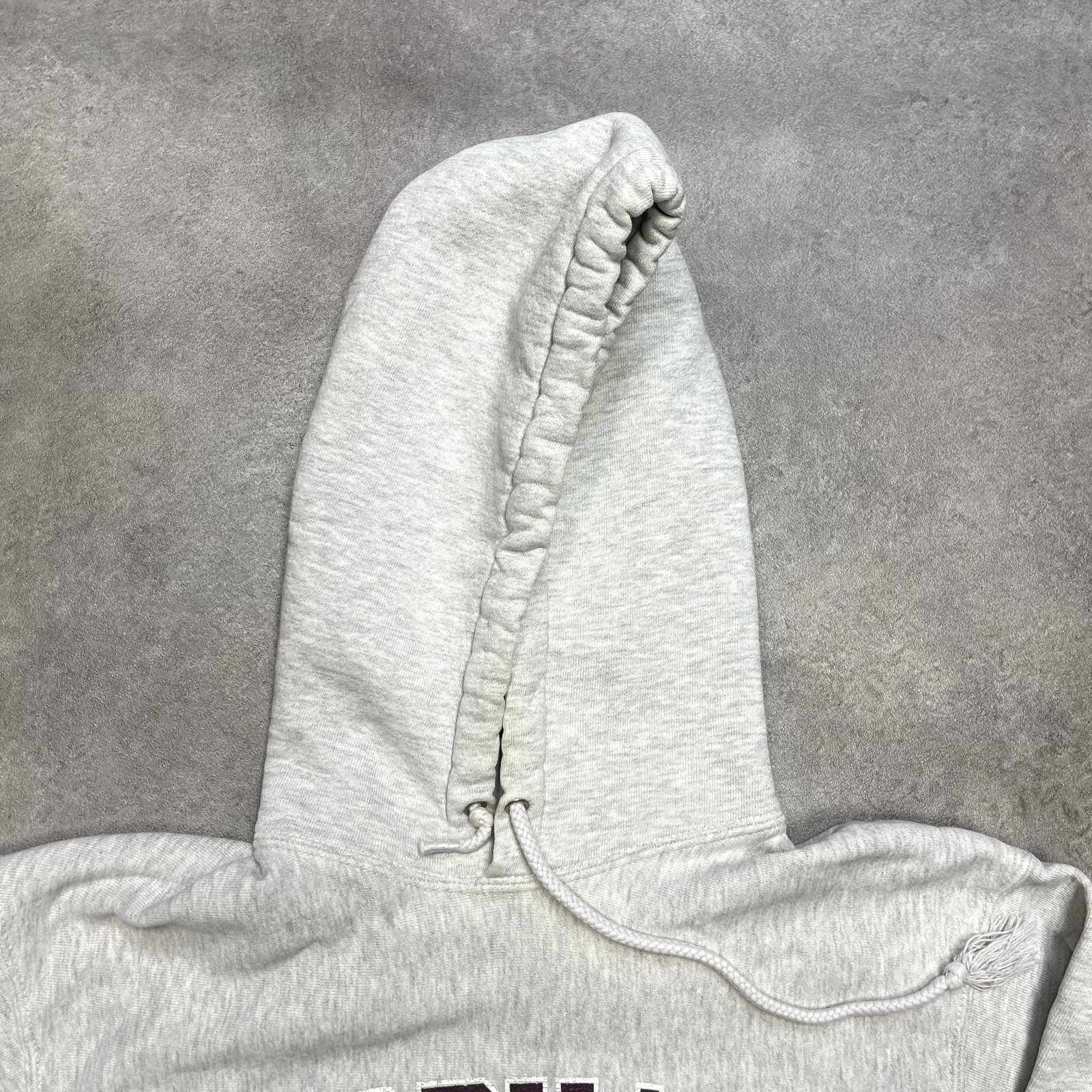 Champion Hoodie Mens Y2K Prep College Sweatshirt, Grey, Medium image 3