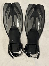 Deep Blue Gear Swim Fins Flippers Adult 36-39 Size 3.5-7 Black Diving