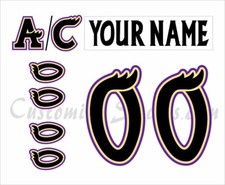 Manitoba Moose Customized Number Kit For 1990s Throwback Uniform