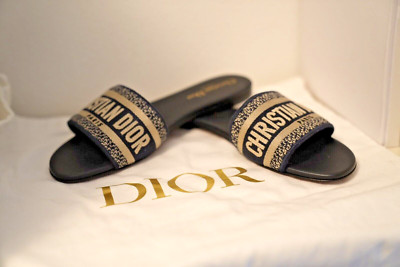 Christian Dior Dway Sandalen I 38,5 EU I NEU I Ungetragen I Deep Blue I CS56B