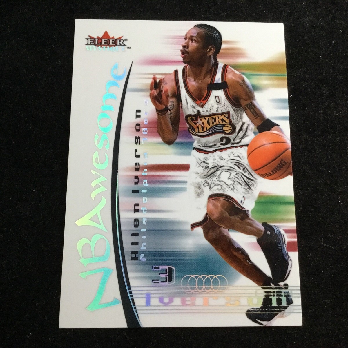2000-01 Fleer Mystique NBAwesome #8NA Allen Iverson HOF