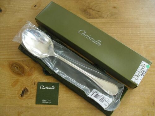 Unopened Christofle Albi Sterling Silver Serving Spoon - 9 7/8" - Picture 1 of 12