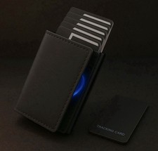 Smarte schwarze Wallet (Portmonaie) mit Münz...