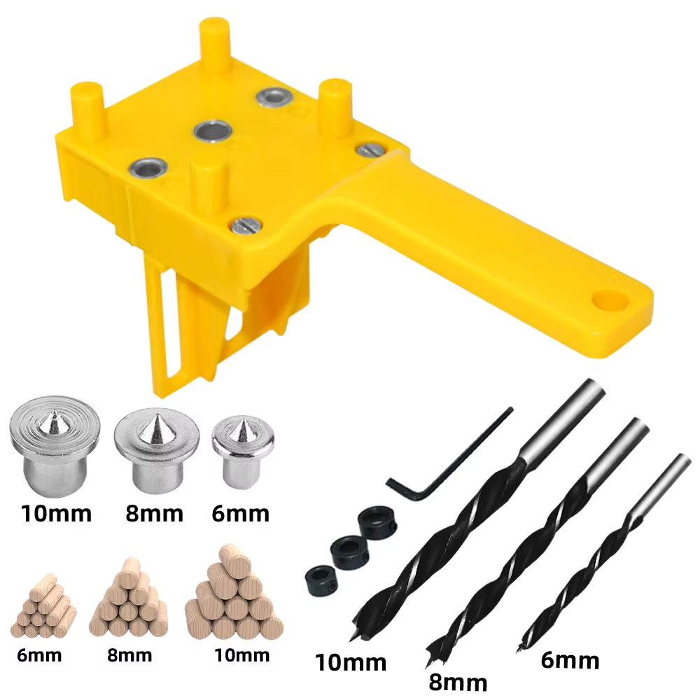 Woodworking Dowel Jig Fits 6/8/10Mm Drill Guide Metal Sleeve Wood Drilling Dowel