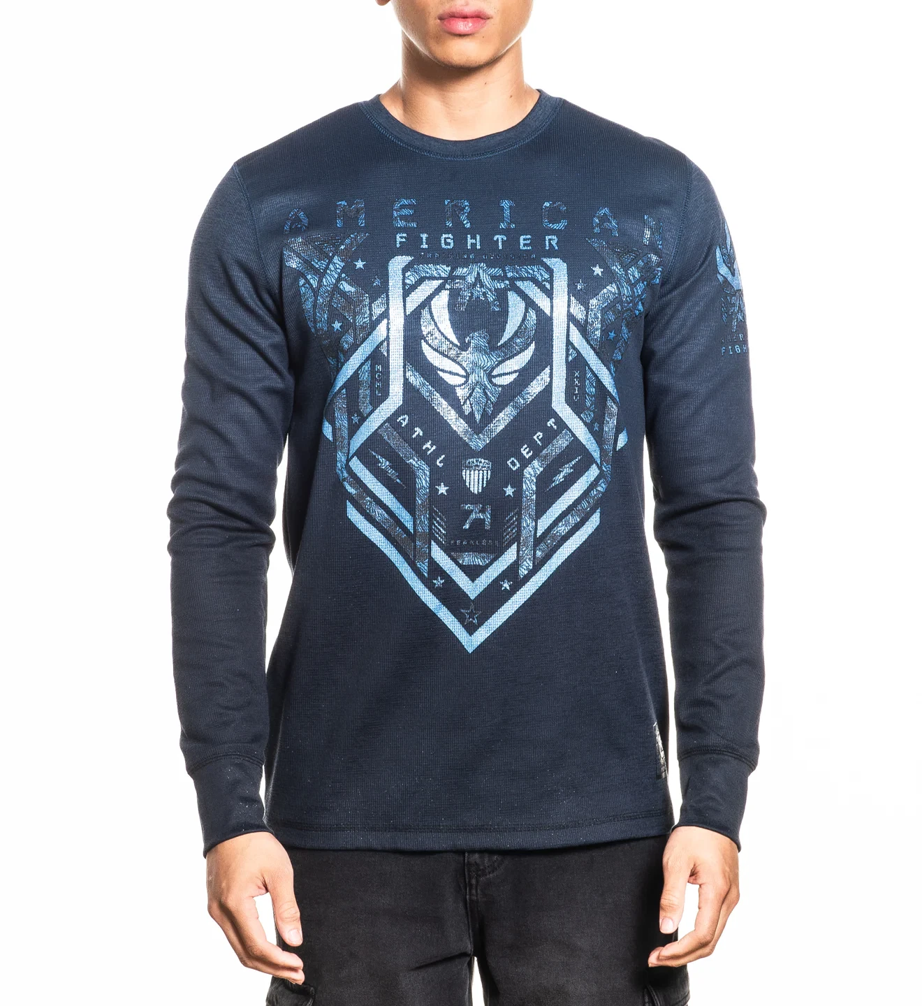 American Fighter Men's Thermal Long Sleeve T-shirt Cloverport