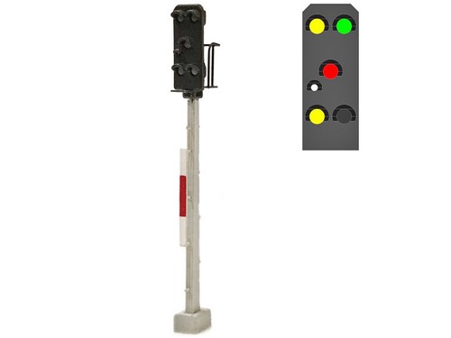 Mafen 413407 - DR - Einfahrsignal 5 Lichter gelb/grün/rot/weiß/gelb + Notrot