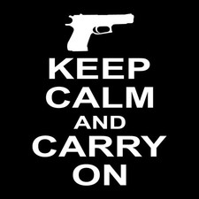 Keep Calm And Carry On 45 Handgun Carry Decal Sticker White Die Cut Vinyl Keep Calm And Carry On 45 Handgun Carry Decal Sticker White Die Cut Vinyl