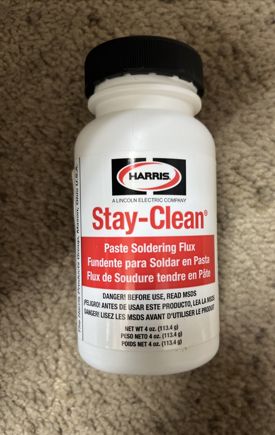 Harris - SCPF4 - Stay-Clean® Paste Flux 4 Oz. Brush Cap Bottle