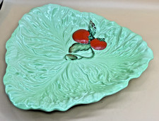 Carlton Ware Lettuce Leaf & Tomato Triangular Bowl 25cm Vintage Salad Ware