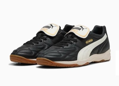 Puma King Indoor Soccer Black/White Gum 401683-01 Men s Size 9.5 Brand New