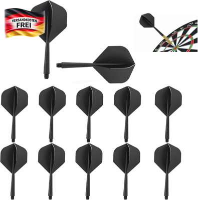 Dart Flights mit Schaft Set 12 Stück langlebig, Fluggenauigkeit, einfach zu befe