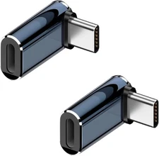 2 Pack iPhone 15 Lightning Female to USB C Male Adapter, 35W 2 Pack/T, Blue 