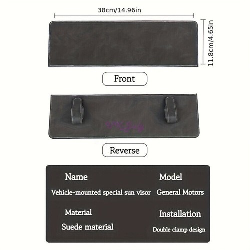 Sonnenblende Extender Seite Schutz Verlängerung UV-Schutz Universal Auto NEU* - Bild 7 von 11