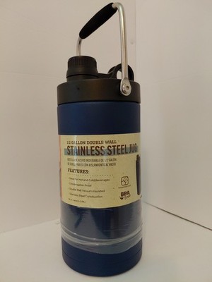 Adventuridge Half Gallon Stainless Steel Jug  Navy Blue
