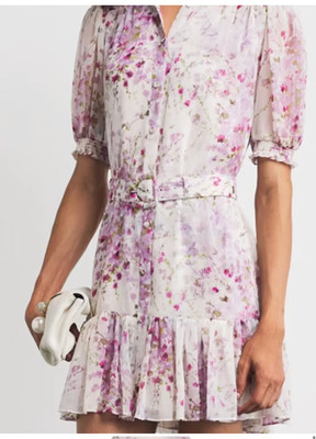 Cinq à Sept Midsummer Bloom Halbini dress Mini Dress size 12