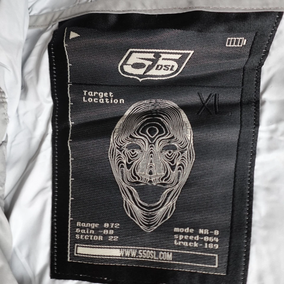 55DSL Mens Jacket XL Gray Full Zip Hooded NEW - Image 2 of 4