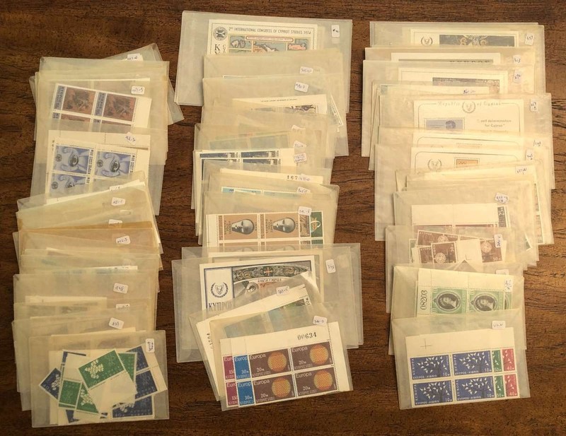 E7329: Cyprus Mint Stamps + Sets Lot; CV $950+
