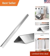 Stainless Steel Wall Corner Guard 2 x 2 x 48 inch, Pack of 10 Metal Wall Corn...