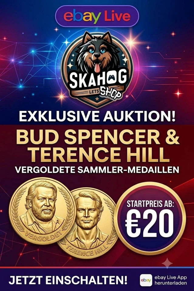 Daily Drop mit Sarah Bud Spencer und Terrence Hill Medaillen