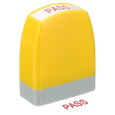 Pass Notice Stamp, Office Stamp Pre Inked Stamp, Yellow