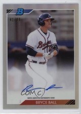 2020 Bowman Heritage Chrome Prospects Refractor 41/99 Bryce Ball Auto 10k8