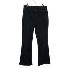 We the Free Womens Pull On Flare Jeans Size M Black Festival Boho Retro