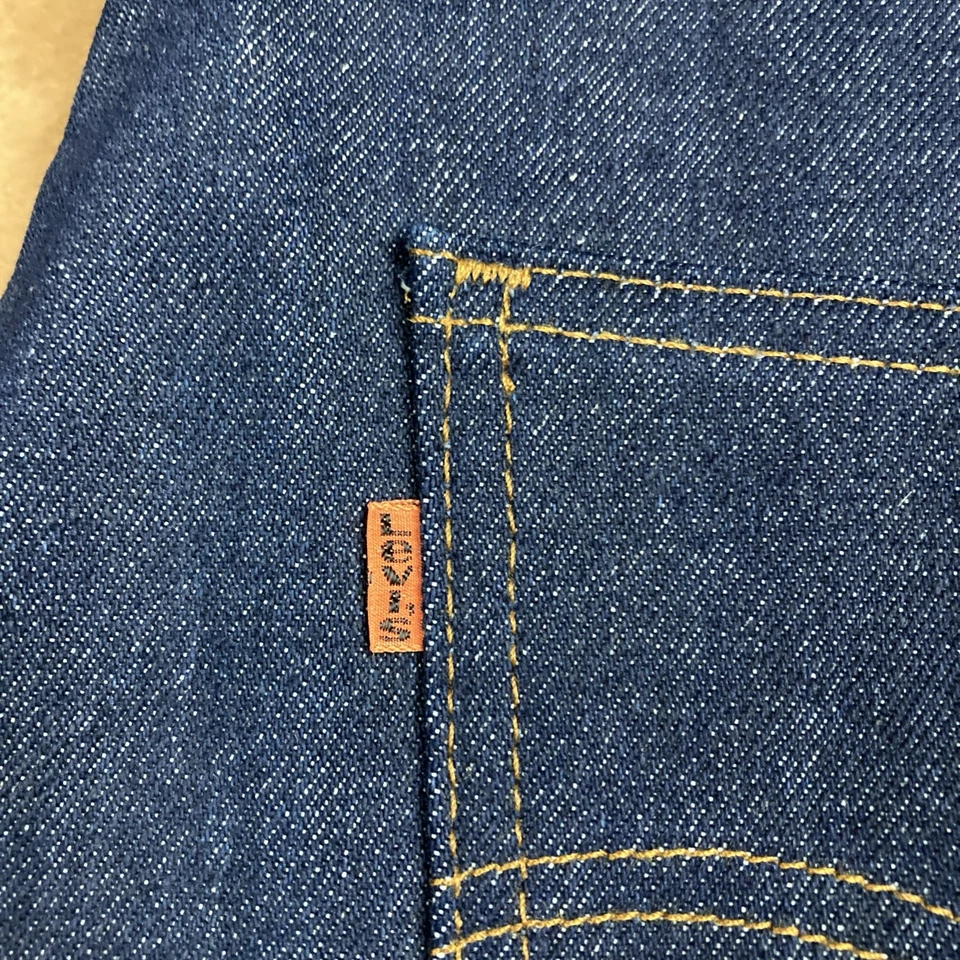Jeans de mezclilla Levi’s 519 0217 de colección NOS años 80 pestaña naranja 1983 38x32 Foto 2 de 4