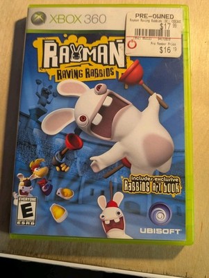 RAYMAN RAVING RABBIDS XBOX 360 COMPLETE CIB TESTED WITH EXCLUSIVE ART BOOK OEM