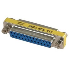 10 Pack of DB25 Female/Female Mini Gender Changer