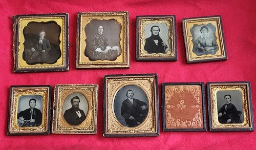 Civil War Era Civilians Daguerreotype Ambrotype & Tintype Photos Nice Lot